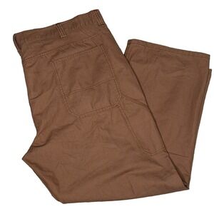 Blue Mountain Work Pants Mens 44X30 Brown Carpenter Utility 100% Cotton Canvas